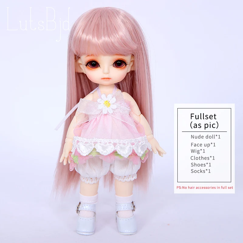 Lutsbjd Luts Tiny Delf Tyltyl голова эльфа 1/8 BJD кукла смолы фигурки Luts AI YOSD набор Куклы Игрушки для девочек День рождения Рождество Лучшие подарки - Цвет: Full set in NS aspic