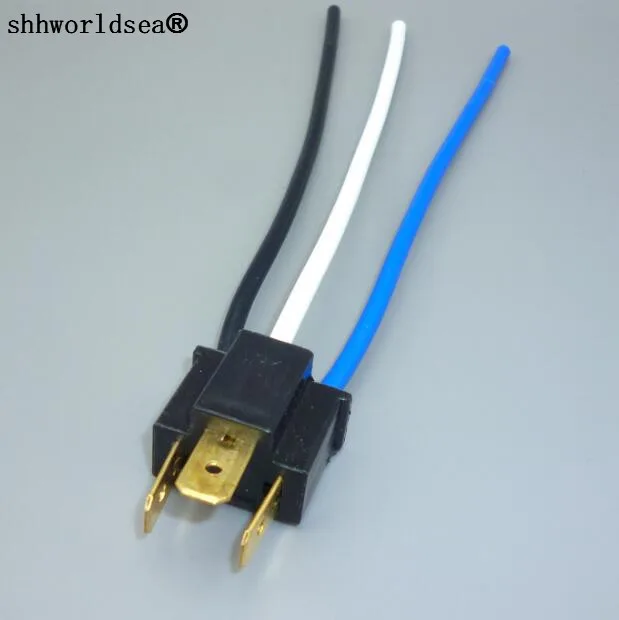 Shhworldsea 1 шт. Автомобильная фара H4 9003 12 в патрон лампы разъем адаптер держатель