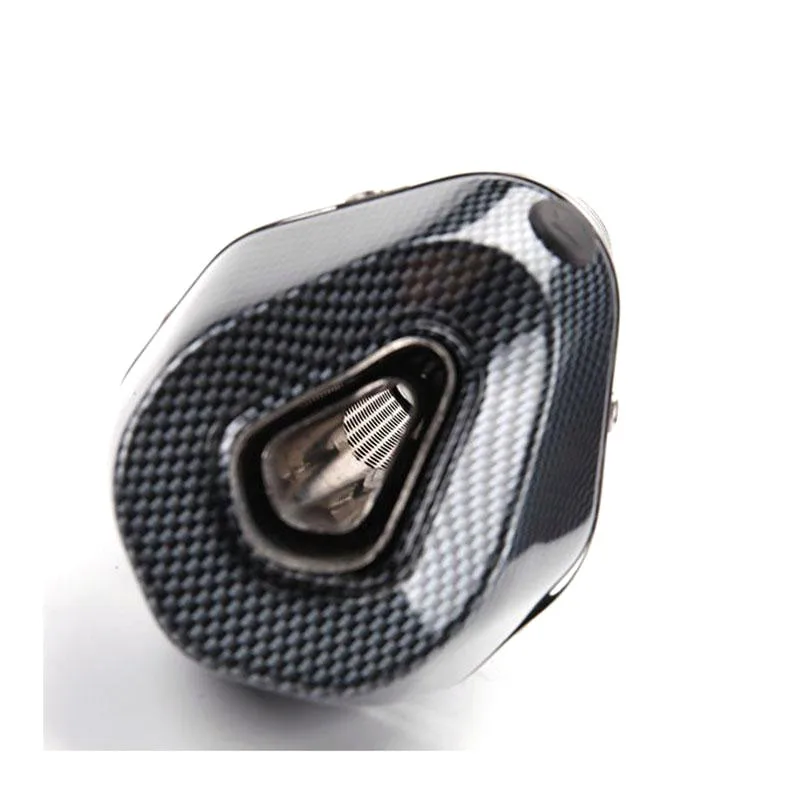 TKOSM motocicleta Yoshimura Escape Universal 51mm longitud 380mm 470mm 570mm Acero inoxidable cara motocicleta Escape silenciador Escape
