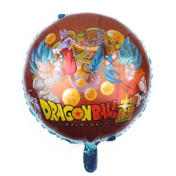 

Lucky 30pcs/lot 45*45cm Cartoon Dragon Ball Balloons For Kids Toy Birthday Party Supplies Decoration Globos Foil Helium Balloons