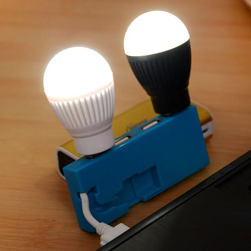 

High Quality Newest Mini USB LED Light Portable 5V 5W Energy Saving Ball Lamp Bulb For Laptop USB Socket VE