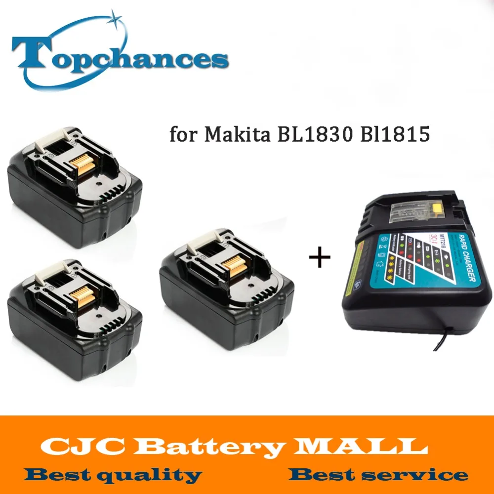 High Quality 3PCS Brand NEW 3000mAh 18 VOLT Li Ion font b Power b font font