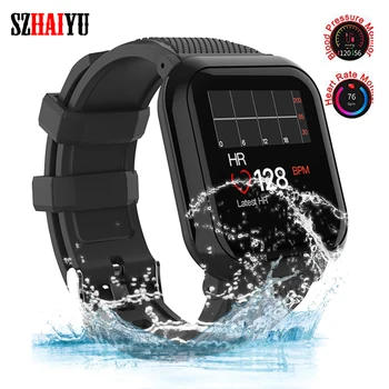 

SZHAIYU Bluetooth Smart Bracelet Men Waterproof Heart Rate Monitor Sports Activity Fitness Tracker Band Wristband Android IOS