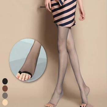 

Summer Female Fashion Full Length Ladies Stretchy Anti-off Silk Cored Wire Fish Head Open Toe Pantyhose Stockings