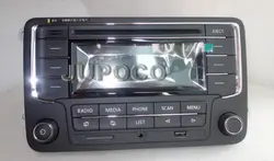 Автомобиль радио головное устройство RCN210 CD поддержки USB MP3 SD карты AUX с Мощность кабель для гольфа 5 6 Jetta Mk5 6 Passat B6 B7 CC Tiguan