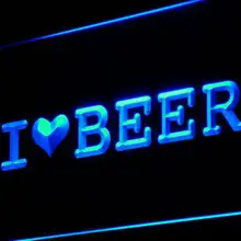 I936 I Love Beer Bar Pub Club подарок декор неоновый свет вывеска Вкл/Выкл Переключатель 20+ цвета 5 размеров