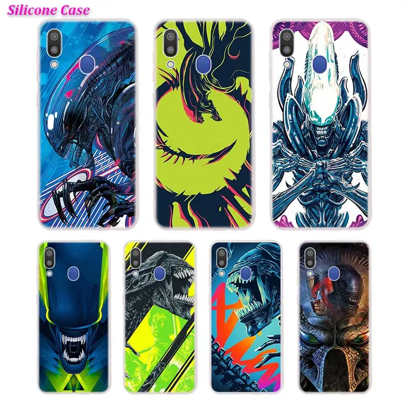 

Silicone Phone Case Anime Alien vs Predator Printing for Samsung Galaxy A70 A50 A40 A30 Cases Cover