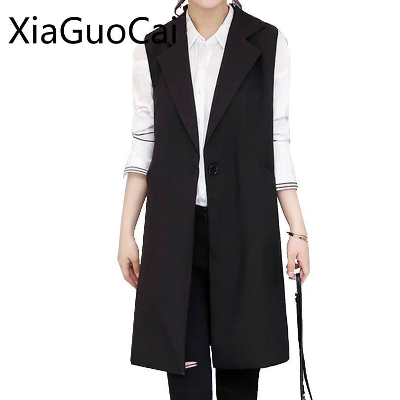 Brand OL Cool Women Vest Single Button Sleeveless Spring and Autumn