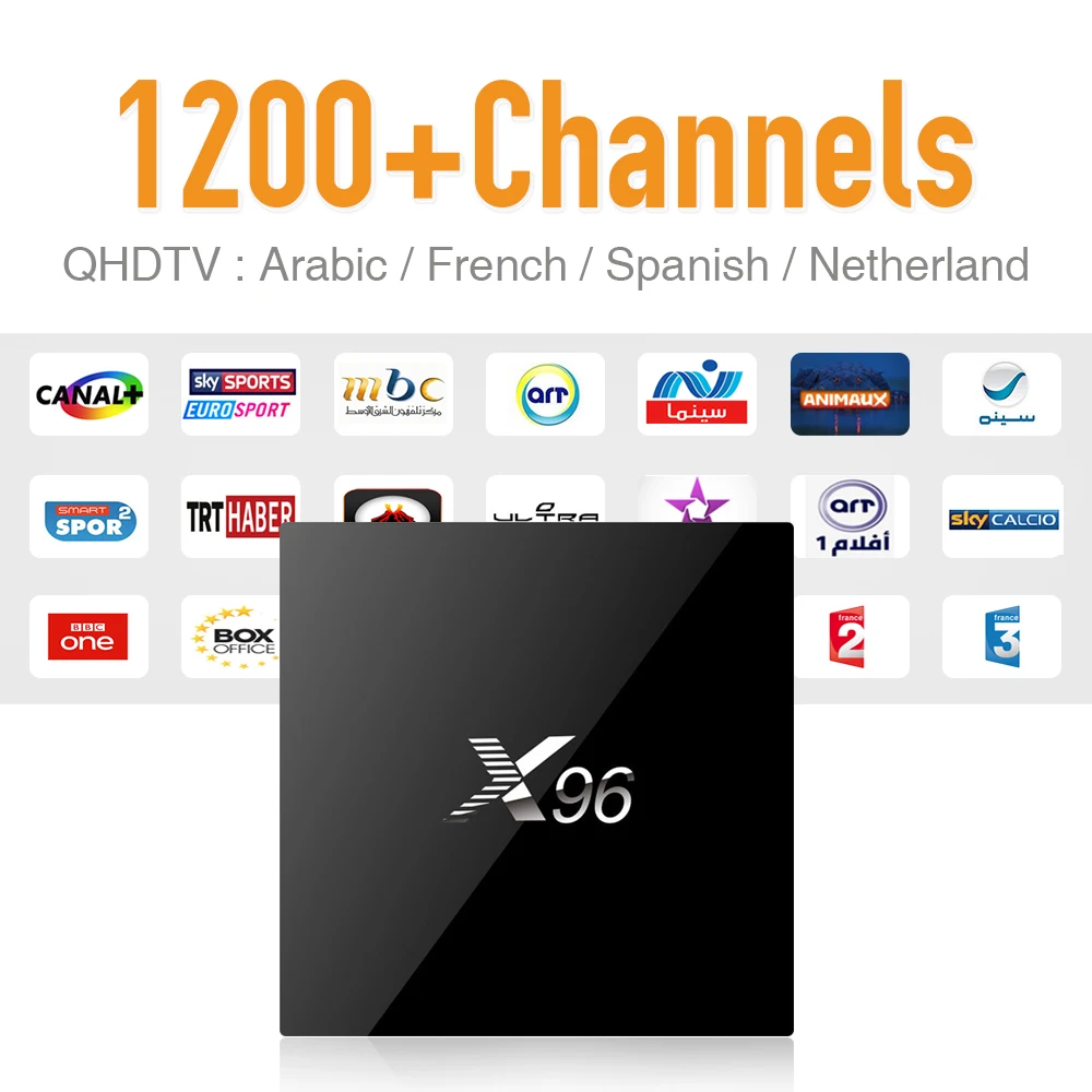 

IPTV Arabic Android 6.0 Tv Box 6 Months QHDTV Account Hot Europe IPTV Channels Powerful S905X Strong Wifi 2GB DDR3 Faster Tv Box