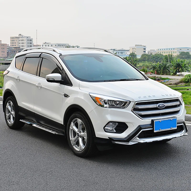 Подходит для Ford Escape Kuga Передний+ задний бампер диффузор бамперы для губ защитная накладка ABS хромированная отделка 2PES