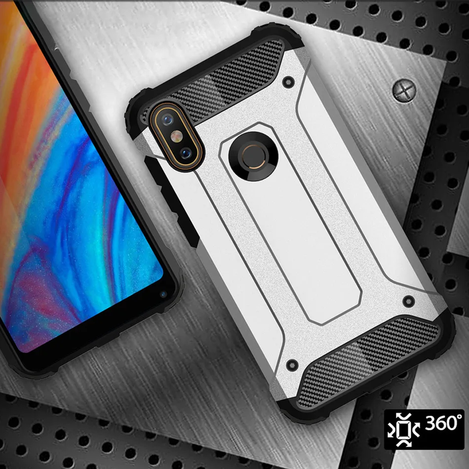 

Kolpler armor bumper case for Xiaomi mi Mix 2s case Anti-Knock soft TPU Hard PC 2 in 1 cases covers for Xiaomi Mix2s bumper Capa