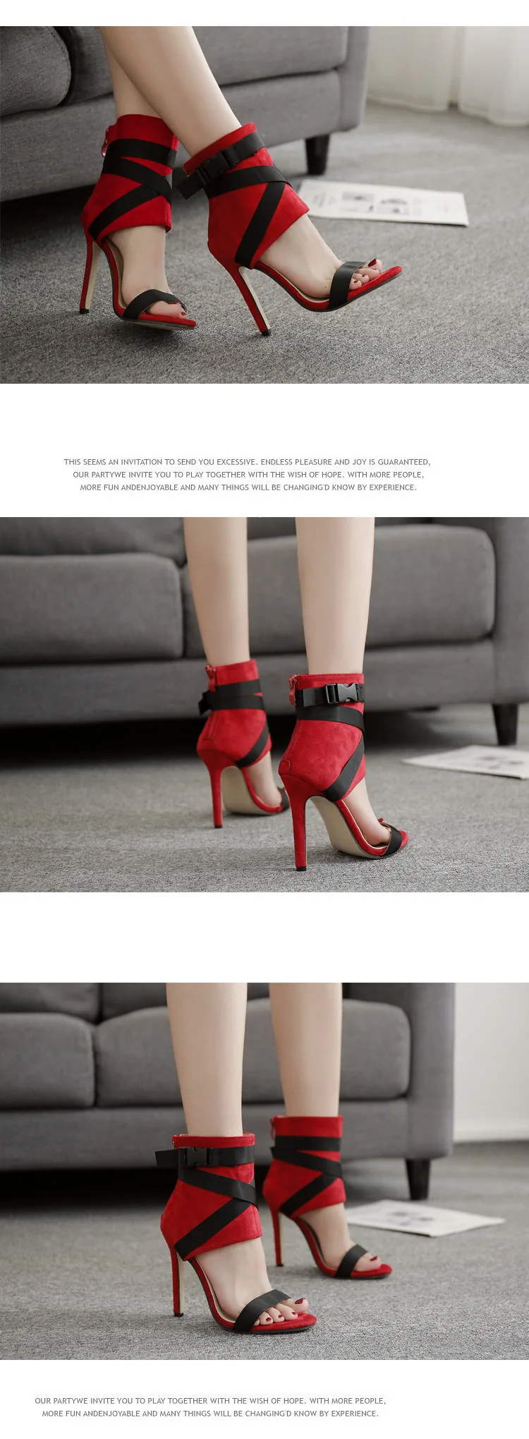 Jookrrix/ г. Новые летние сандалии для девочек модная брендовая обувь на тонком каблуке с искусственным мехом пикантная Дамская обувь женская обувь черные туфли с открытым носком и перекрестной шнуровкой