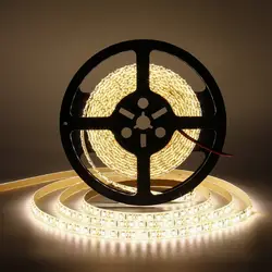 3528 SMD теплый белый Светодиодные ленты 5 M 120 светодиодный s Водонепроницаемый IP65 ленточный светильник Светодиодная лента для дома вечерние