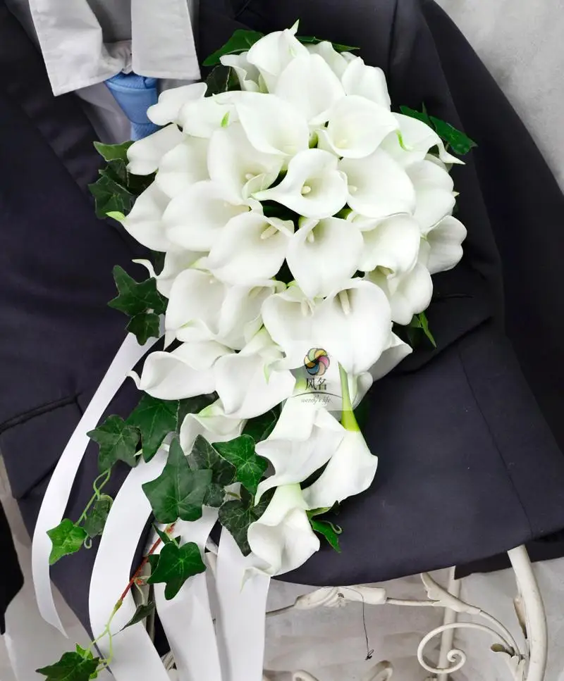 Waterfall Style Handmade Wedding Bouquets Floral Bridal ...