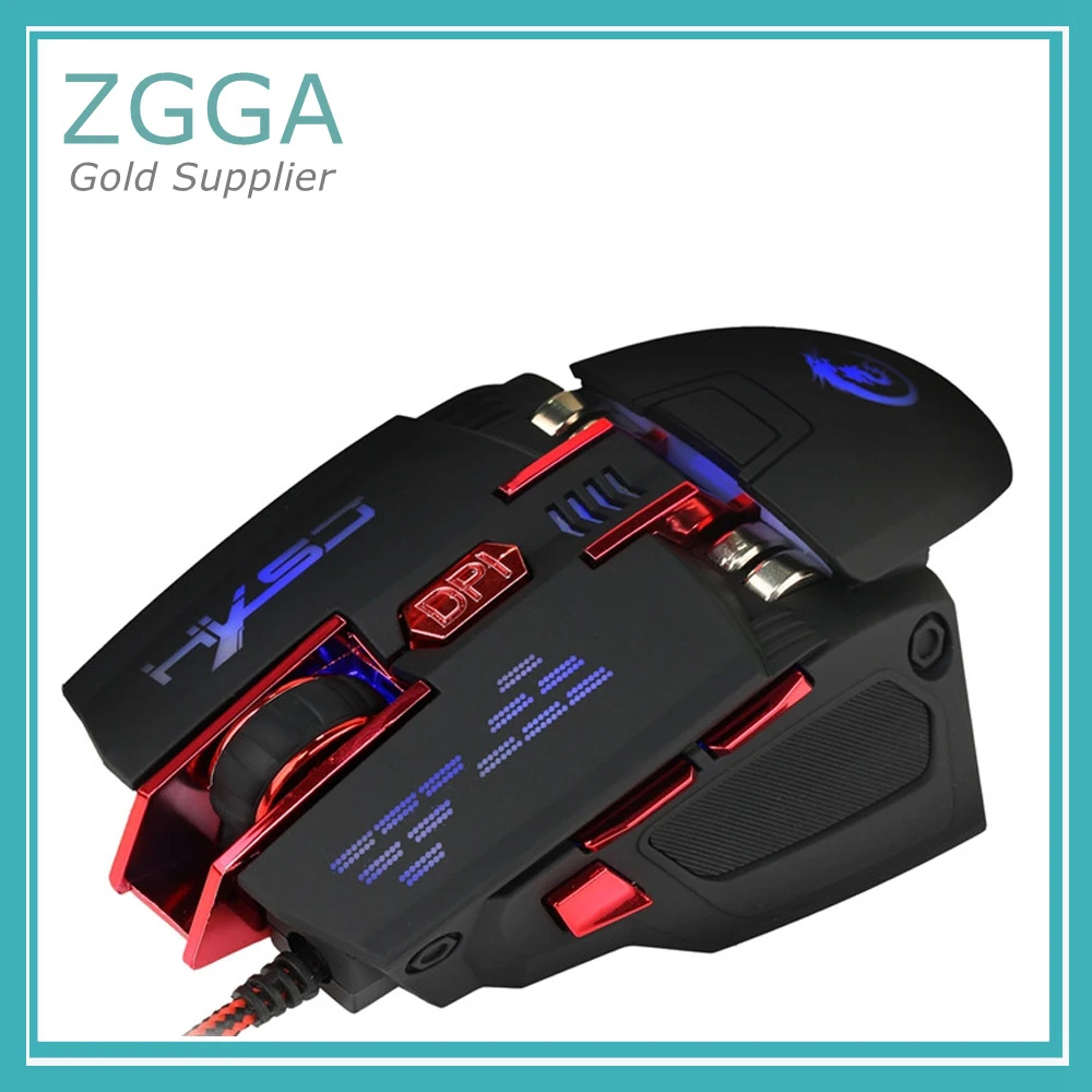 Проводная оптическая мышь USB компьютерная мышь Регулируемая dpi Макс 4000 7 кнопок светодиодный подсветка