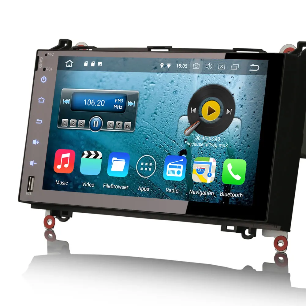 Erisin ES8892B 9 &quotAndroid 8 0 Octa core 4G ram автомобильный dvd плеер DVR dab + DVD для Mercedes A/B Class Sprinter Vito