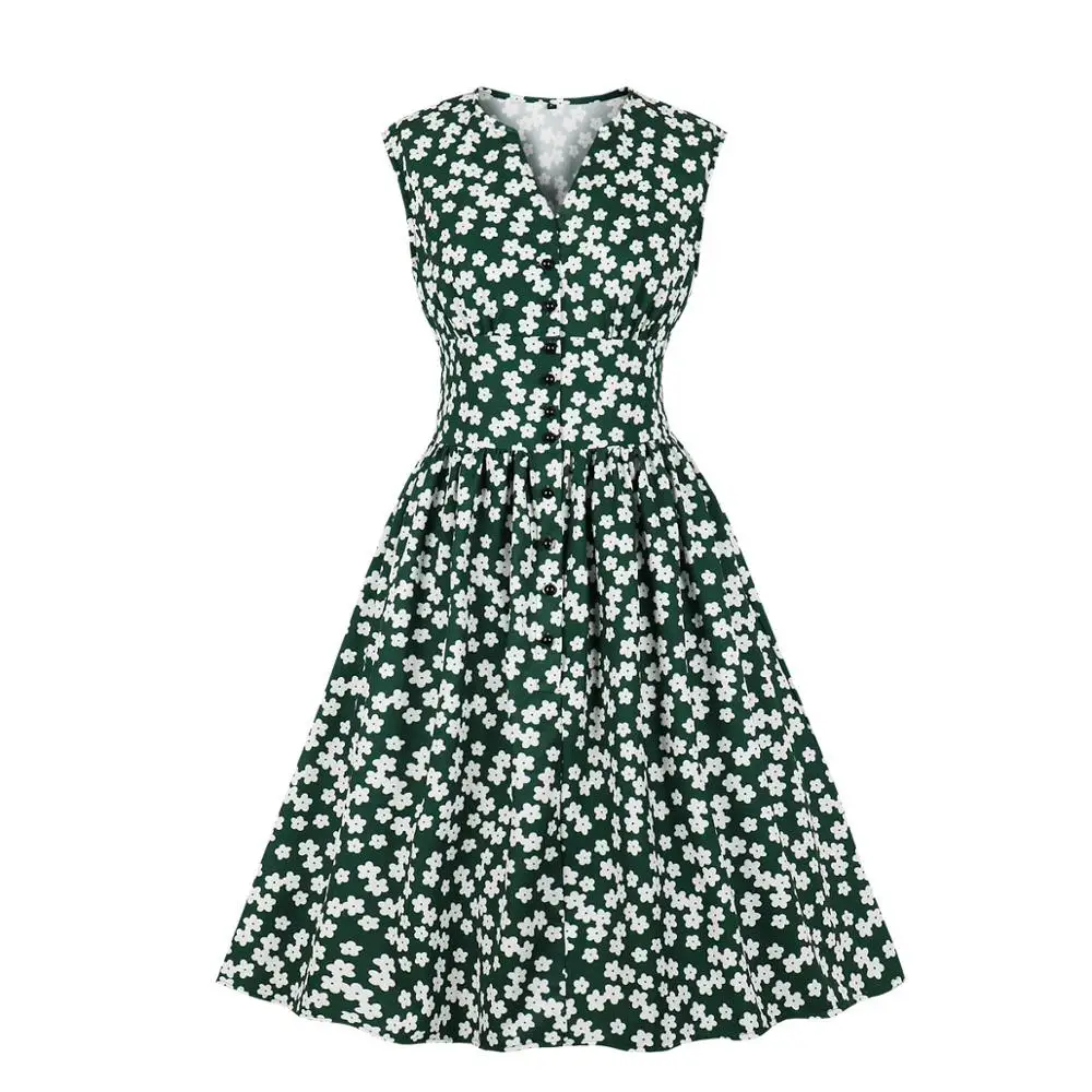 

Baharcelin 3XL 4XL Girl Women Vestidos New Summer Chiffon Dress Sleeveless Vintage printed floral one piece Dresses Big size