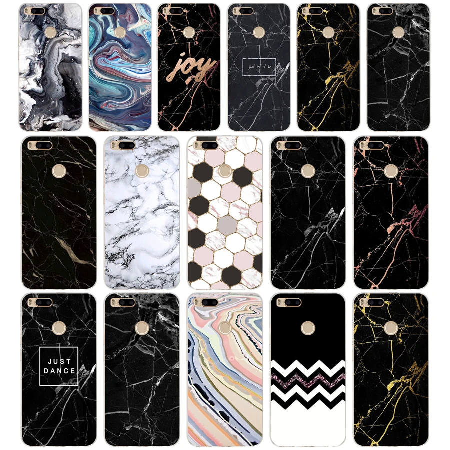 

41G gold green marble For Xiaomi Mi A1 Case Fundas Coque Case mi 5x Cover Soft Silicone TPU Bags Shell