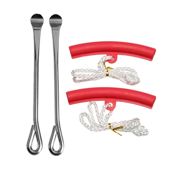 

4 pcs/Set 2x Heavy Steel Tire Spoon Lever Tool Motorcycle Bike Tire Change Kit With 2x Rim Protector Kit Red/Blue/Beige