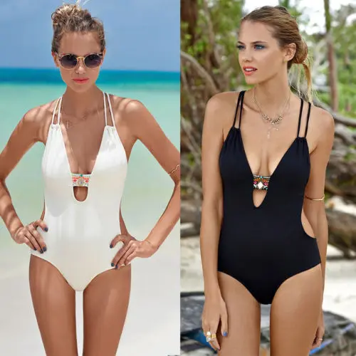 

2017 Sexy Women Striped Bikini Summer Swimwear Patchwork Lady Sexy V-neck Swimsuit Bathing Push Up Padded Bikini Pluz Size