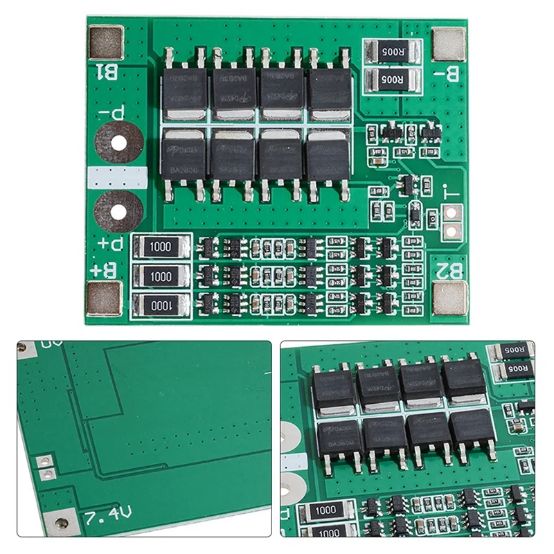 3 шнура 12V18650 литий Батарея Защитная панель для 11,1 V 12,6 V с коррекцией 25A многоконтурная защита от избыточной зарядки
