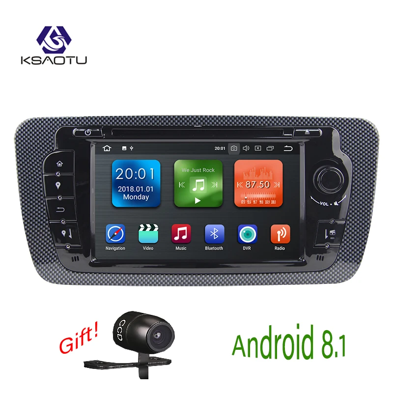 KSAOTU 7 &quotDAB + 4G Android 8 1 автомобильный DVD плеер SD GPS для SEAT IBIZA|Мультимедиаплеер авто| |