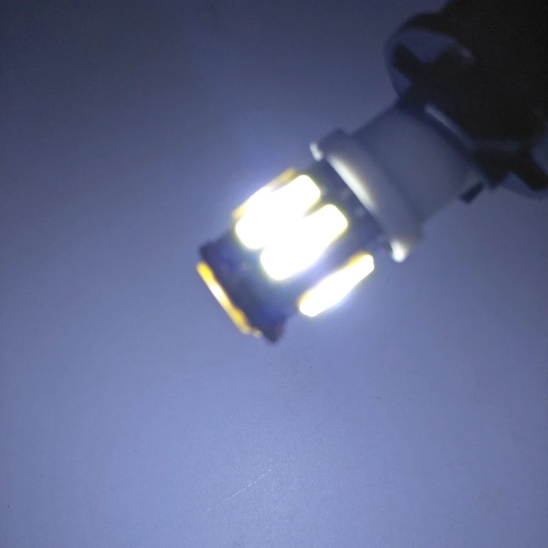 10 шт. 12В/24В W5W 7020 SMD автомобильный T10 светодиодный 194 168 клиновидный сменный задний