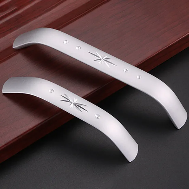 Best Offers 2/4/6pcs Aluminum Alloy Cabinet Handles Wadrobe Door Pulls Drawer Knobs Kitchen Furniture Handle ALI88 Best Offers 2/4/6pcs Aluminum Alloy Cabinet Handles Wadrobe Door Pulls Drawer Knobs Kitchen Furniture Handle ALI88