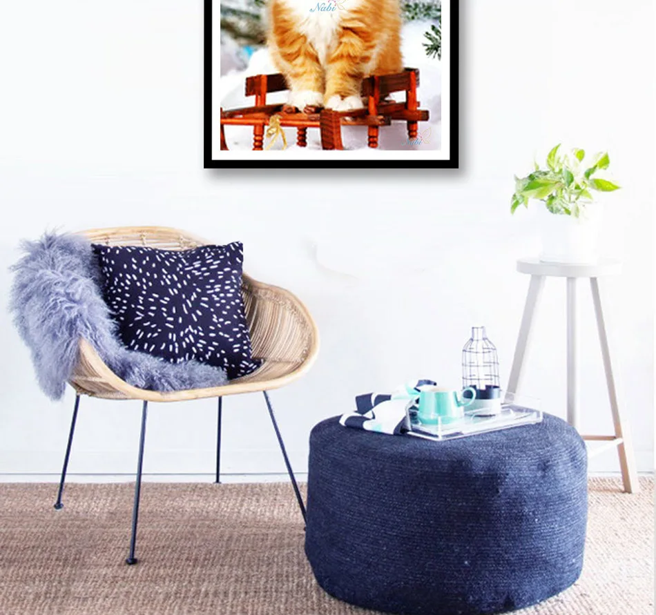 Бриллиантовая картина 5d алмазная вышивка красочные кошки алмазная живопись квадратный животный Алмазный Мозаика Вышивка крестом алмаз
