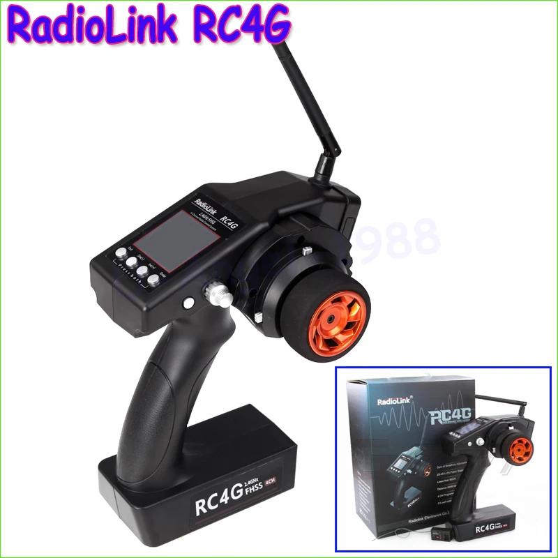 1set RadioLink RC4G 2 4G 4CH Gun Controller Transmitter R4EH G Gyro Inside Receiver for RC