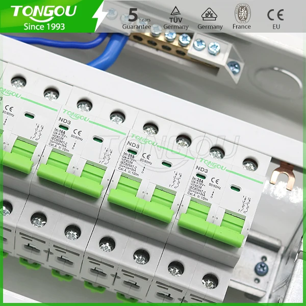 US $132.88 5 years warranty flush mounting 14 ways distribution consumer unit 63A 2P RCD circuit breaker protection