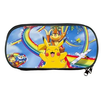 

2019 Fashion Printing Cute 3D Pokemon Student Pen Bags Children Coin Purses for Teenagers Girls Kids Pencil Case Kindergarten