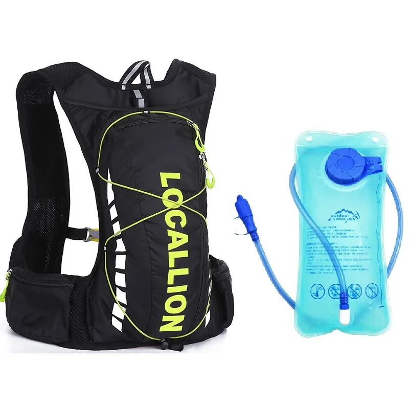 

LOCALLION 10L High Quality Backpack+1.5 L Water Bag Breathable travel bag Women Men backpacks Waterproof mountaineering backpack
