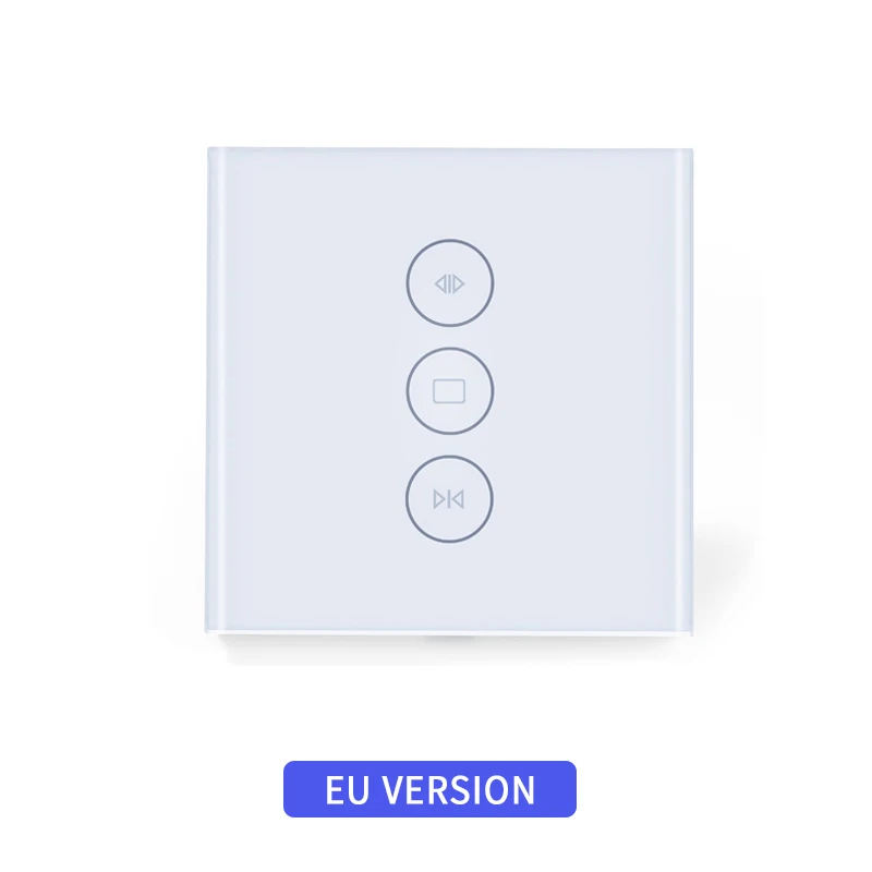 ЕС Wifi сенсорный занавес переключатель настенный переключатель Голосовое управление от Alexa/Google phone управление для электрического занавес мотор умный дом - Цвет: EU CURTIAN SWITCH