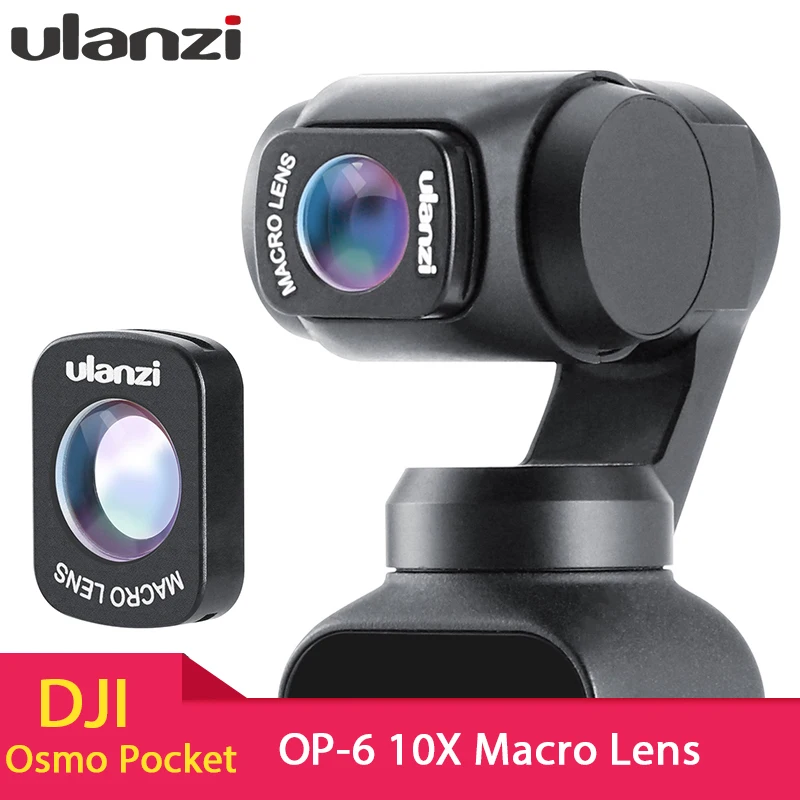 

Ulanzi OP-6 10X Magnetic Macro Lens Professional 10 to 15mm focusing distance Lens for DJI Osmo Pocket camera Pocket accessories