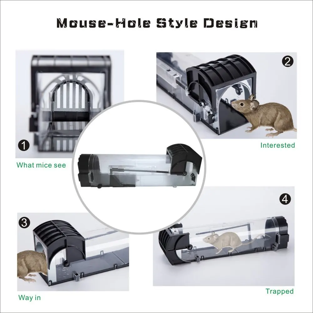 Гуманная смарт-мышь Ловушка-дом для мыши слови живьем и не отпускайте мышей/крыс/грызунов Ловца-безопасно вокруг детей и домашних животных