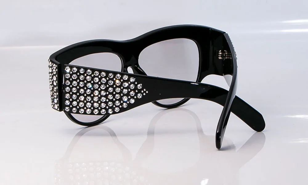 CCSPACE, негабаритные, стразы, оправа, квадратные солнцезащитные очки для женщин, алмазные, блестящие брендовые, дизайнерские, модные, женские, оттенки, 45482