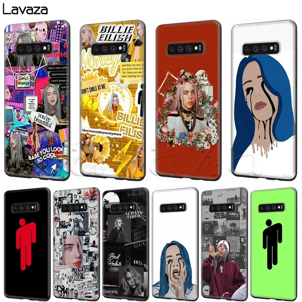 

Lavaza billie eilish Soft Silicone Case for Samsung Galaxy S6 S7 Edge S8 S9 S10e Plus A3 A5 A6 A7 A8 A9 J6 Note 8 9 2018
