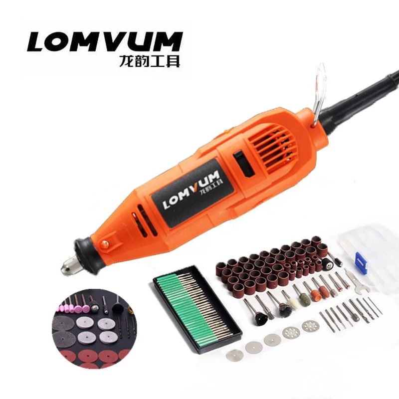 

220V Electric Mini Drill For Dremel Rotary Tool Variable Speed electric grinder Mini Electric Drill Driver Dremel Accessories