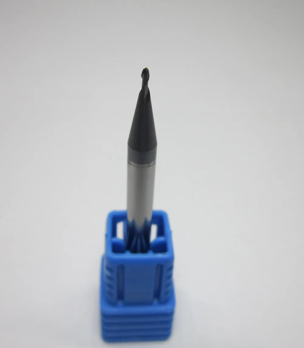 

1PC radius 0.5 HRC45 R0.5 2 flutes Tungsten Carbide Ball Nose End Mill CNC milling cutting machine tool for soft steel
