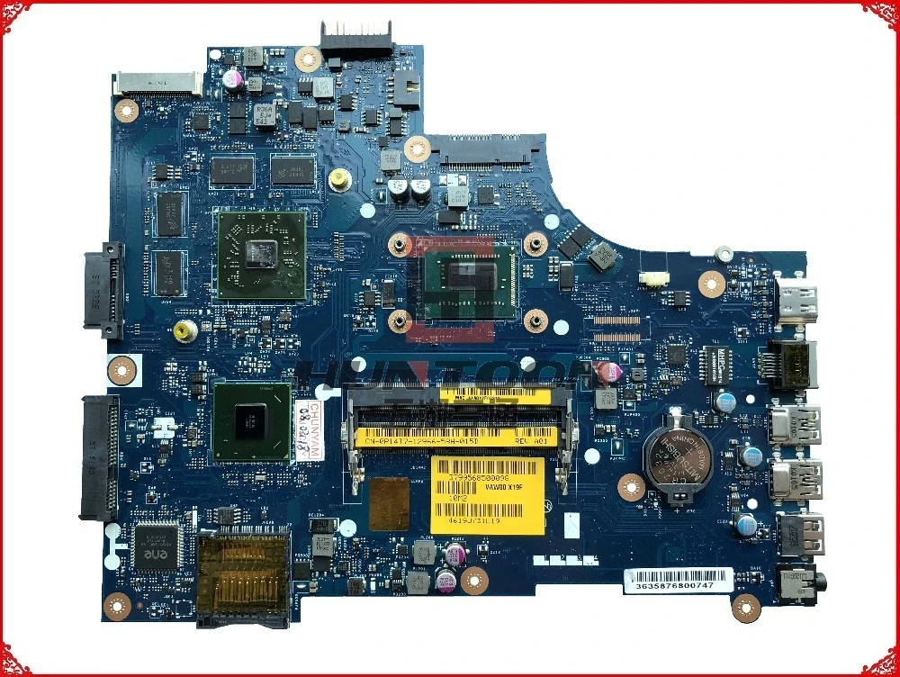 High Quality Vaw01 La 9101p For Dell Inspiron 3521 Laptop Motherboard Cn 0p14t7 Sr0xl I5 3337u Ddr3l 1gb 100 Fully Tested Motherboards Aliexpress