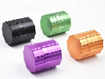 

5pcs/lot wholesale Metal herb grinder crusher as cigarette smoking tool as tobacco grinder crushers amoladora grinders