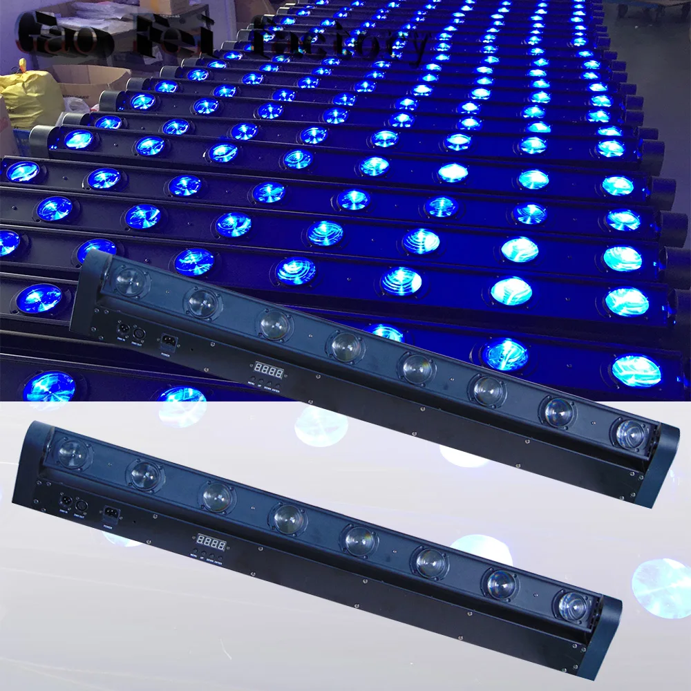 

Stage Light Moving Head LED 8x12W Beam Light RGBW 4in1 DMX 10/38 Channel Beam LED For Party Disco Bar DJ China Light (2PCS/LOT)