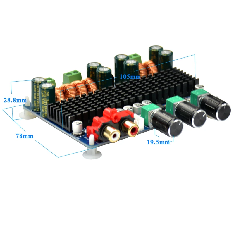 Aiyima TPA3116 стерео усилитель звуковой платы 2 1 канальный цифровой звука DC12 26V 50 Вт * 100