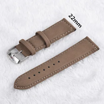 

Leather watchband ogya brand fashion popular clock band 22mm and 20mm for watch high quality