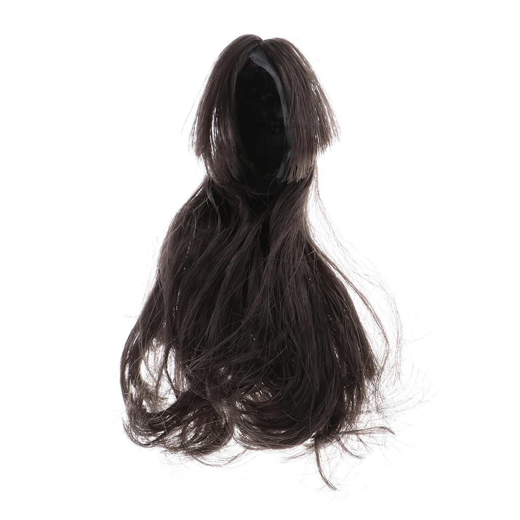 

1/6 Scale Long Curly Hairpiece Hair Extensions for 12 inch Female Figure Head Model Phicen/TBLeague JIAOUDOLL