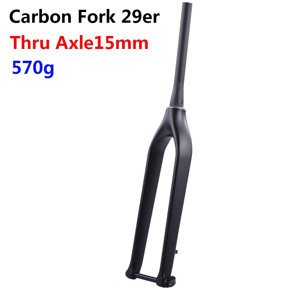 Super Light weight 570g 29er Thru Axle Mountain Bike Fork XC Cross Country MTB Carbon Bicycle