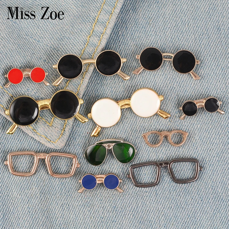 

11Styles Sunglasses Enamel Pins Glasses Badges Custom Brooches Bag Clothes Lapel Pin Punk Cool Sunglasse Jewelry Gift for Friend
