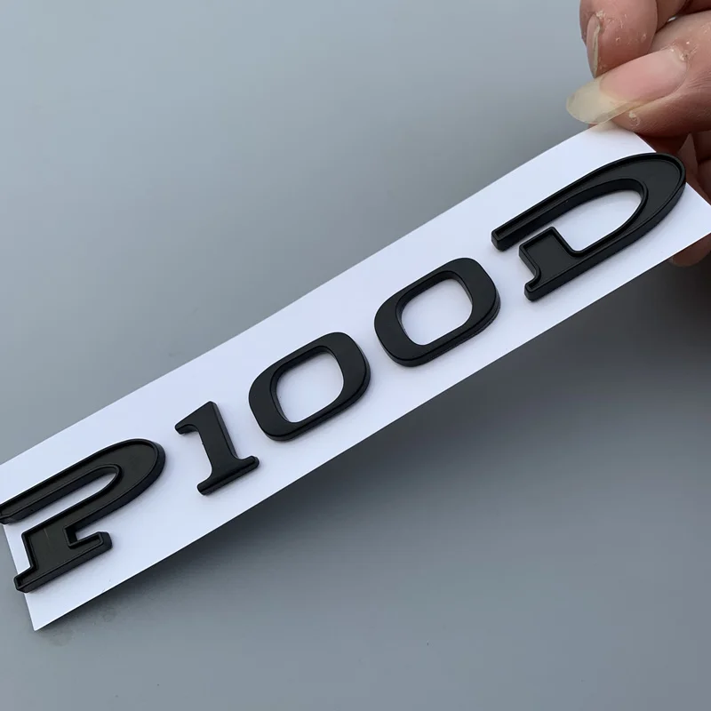 Us 3298 20 Offmatt Black Car Displacement Emblem Logo Sticker 85 90 P85d P90d P100d 85d 90d 100d Accessories For Tesla Model S Model X In Car