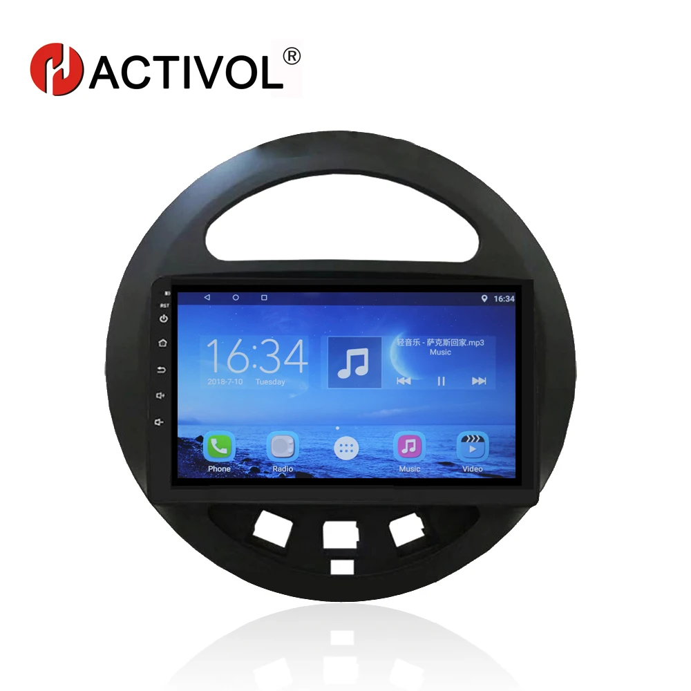 Hacitvol " 2 din автомагнитола стерео для Geely Panda android 7,0 автомобильный DVD видео мультимедийный плеер gps навигация с автомобильным аксессуаром